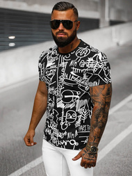 Ανδρικό μπλουζάκι μαύρο OZONEE O/T1269/3