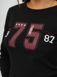 Γυναικείο σετ φόρμας δύο κομματιών mαύρος OZONEE JS/M60815AB