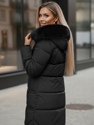 Γυναικείο μπουφάν μαύρο OZONEE JS/16M9099/392Z