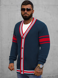 Ανδρικό πουλόβερ ναυτικό μπλε OZONEE O/H9600