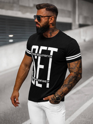 Ανδρικό μπλουζάκι μαύρο OZONEE O/8T1275/3