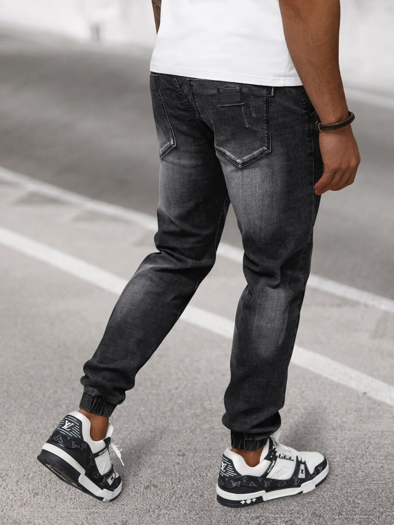 Ανδρικό παντελόνι jogger mαύρος OZONEE NB/MP0135N