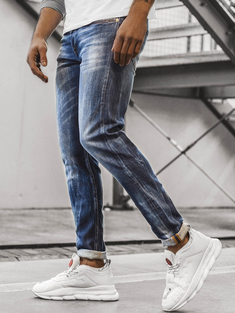 Ανδρικό τζιν παντελόνι μπλε OZONEE G/1049