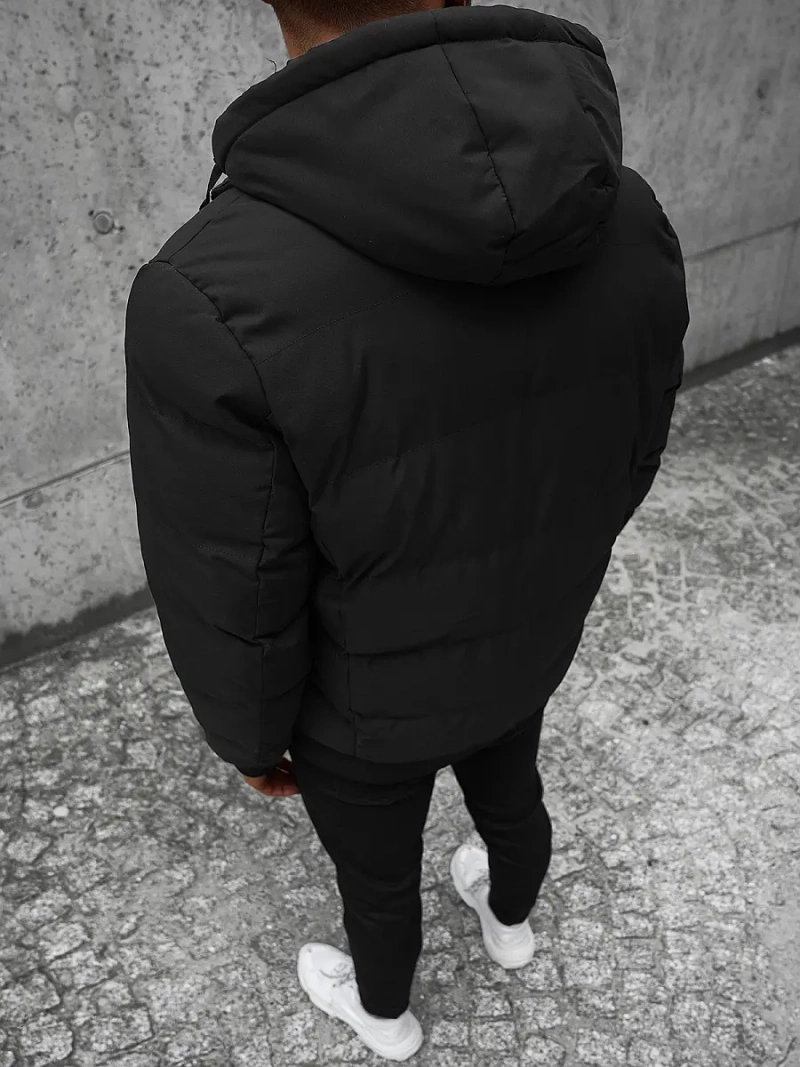 Ανδρικό μπουφάν μαύρο OZONEE JS/M761/392