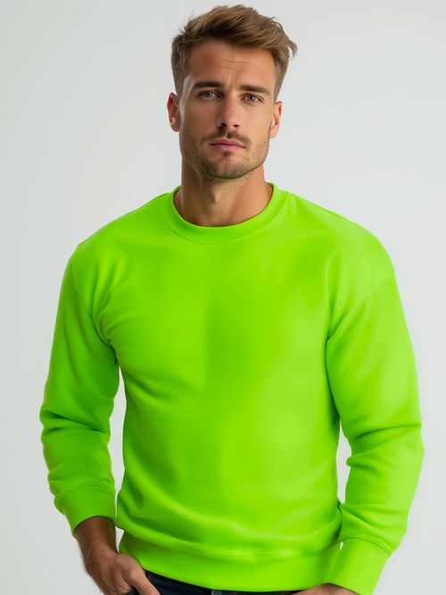 Ανδρικό Φούτερ πράσινο-νέον OZONEE JS/2001-10Z