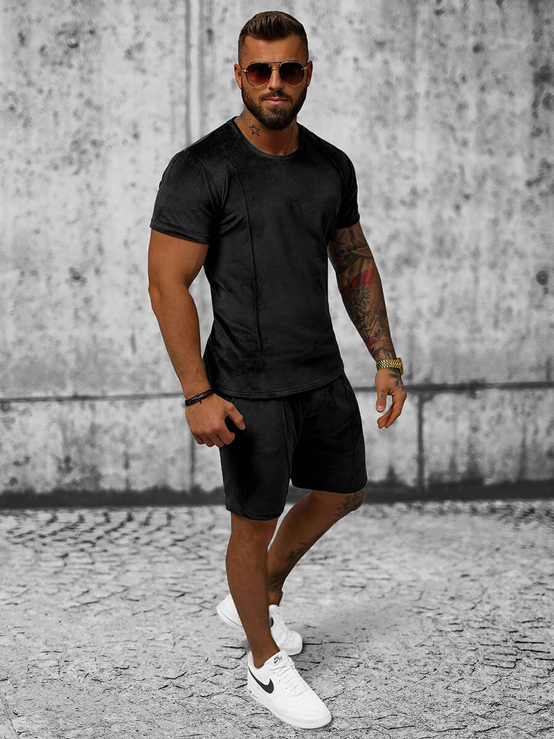 Ανδρικό σετ φόρμας μαύρο OZONEE O/12133Z