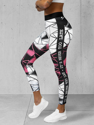 Γυναικείο κολάν μαύρο-ανοιχτό-ροζ OZONEE O/20432Z