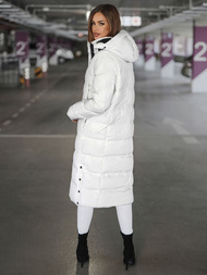 Γυναικείο μπουφάν λευκό OZONEE JS/5M3233/281