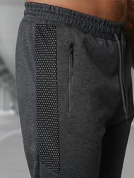 Ανδρικό παντελόνι φόρμας γραφίτη OZONEE JS/15K1850/5