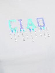 Γυναικείο μπλουζάκι Λευκό και μέντα OZONEE JS/RJ77542