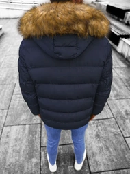 Ανδρικό χειμερινό μπουφάν ναυτικό μπλε OZONEE JS/M8107