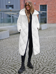 Γυναικείο μπουφάν λευκό OZONEE JS/5M3173/281Z