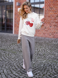 Γυναικείο φούτερ λευκό OZONEE JS/8B856/1