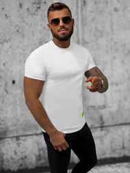 Ανδρικό μπλουζάκι λευκό OZONEE NB/MT3057