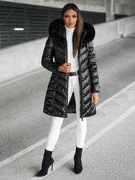 Γυναικείο μπουφάν μαύρο OZONEE JS/16M9100/392Z