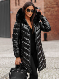 Γυναικείο μπουφάν μαύρο OZONEE JS/16M9100/392Z