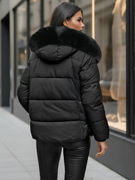 Γυναικείο μπουφάν μαύρο OZONEE O/16M9179/392