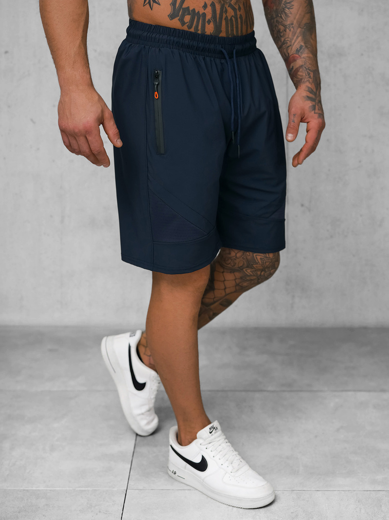 Ανδρικό αθλητικό σορτς ναυτικό μπλε OZONEE JS/12K1801/25