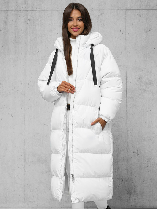 Γυναικείο μπουφάν λευκό OZONEE JS/5M3163/281Z