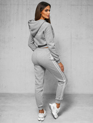 Γυναικείο σετ φόρμας δύο κομματιών Γκρί OZONEE JS/8C67/2