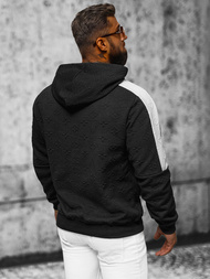 Ανδρικό Φούτερ με Κουκούλα μαύρο OZONEE JS/3B572