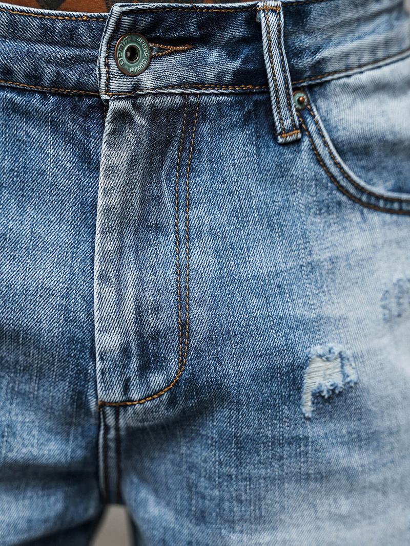 Ανδρικό σόρτς τζιν μπλε OZONEE O/JD-2443K