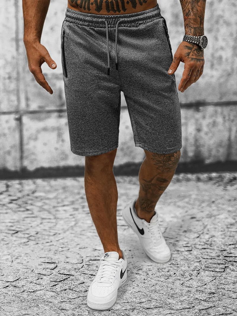 Ανδρικό σόρτς φόρμας γραφίτη OZONEE JS/8K280