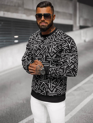 Ανδρικό Φούτερ Mαύρος OZONEE JS/8B1219/3