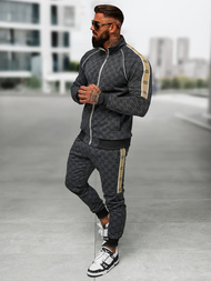 Ανδρικό σετ φόρμας μαύρο OZONEE O/FF5110AB