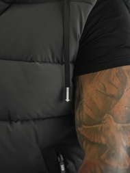 Ανδρικό αμάνικο μπουφάν γραφίτη OZONEE JS/32M1780/105Z