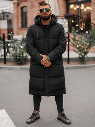 Ανδρικό χειμερινό μπουφάν μαύρο OZONEE JS/19M1290/392