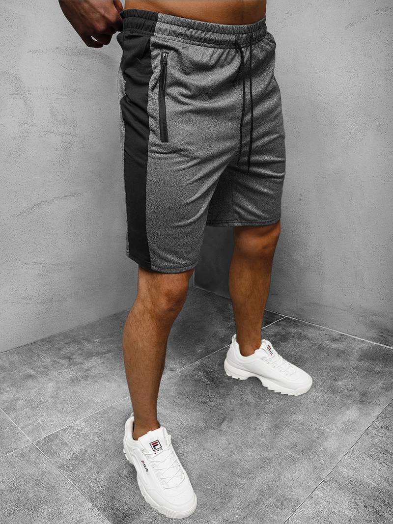 Ανδρικό σόρτς φόρμας Γραφίτης OZONEE JS/68025