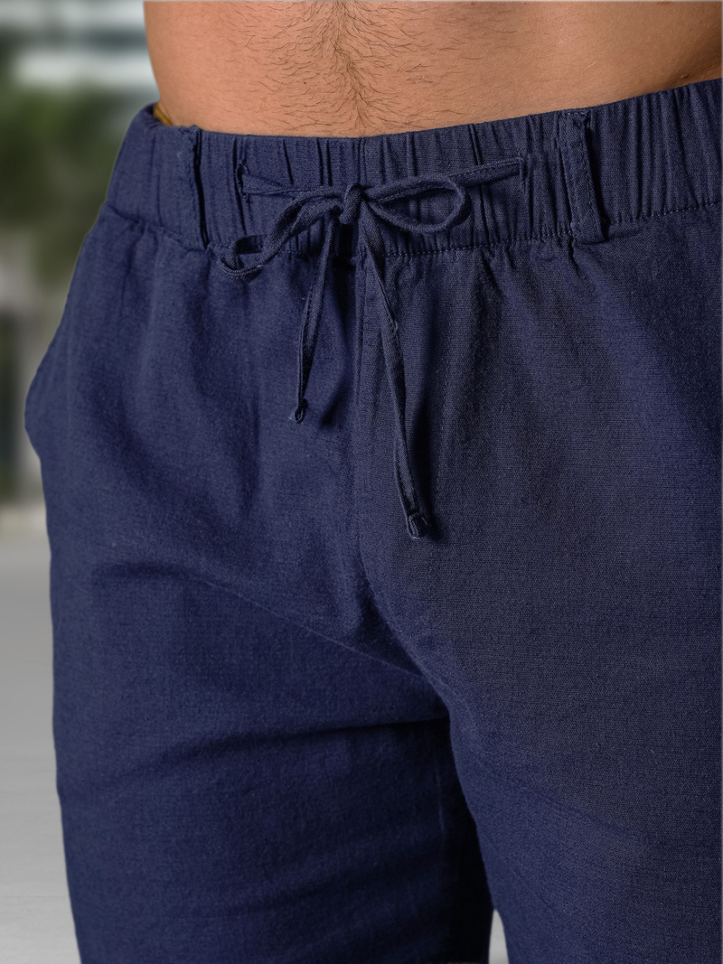 Ανδρικό σόρτς chino ναυτικό μπλε OZONEE TMK/DC809/3Z