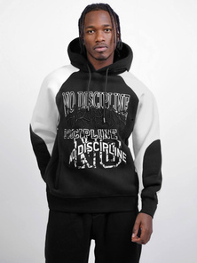 Φούτερ με Κουκούλα μαύρο OZONEE O/SWE23037Z