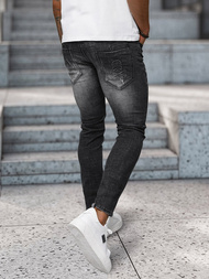 Ανδρικό τζιν παντελόνι mαύρος OZONEE NB/MP0070N