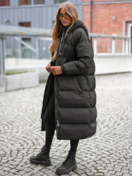 Γυναικείο μπουφάν μαύρο OZONEE JS/5M3163/392Z