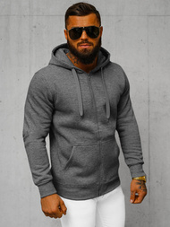Ανδρικό Φούτερ με Κουκούλα σκούρο-γκρι OZONEE JS/2008Z
