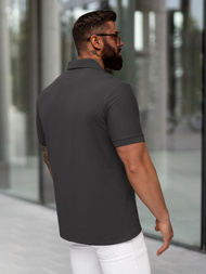 Ανδρική μπλούζα polo γραφίτη OZONEE NB/MT3124