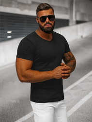 Ανδρικό μπλουζάκι μαύρο OZONEE JS/712007Z