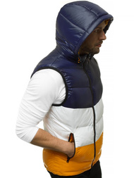 Ανδρικό αμάνικο μπουφάν ναυτικό μπλε OZONEE N/6501