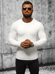 Ανδρικό πουλόβερ λευκό OZONEE NB/MMB602/1Z