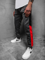 Ανδρικό παντελόνι φόρμας γραφίτη OZONEE JS/JZ11012Z