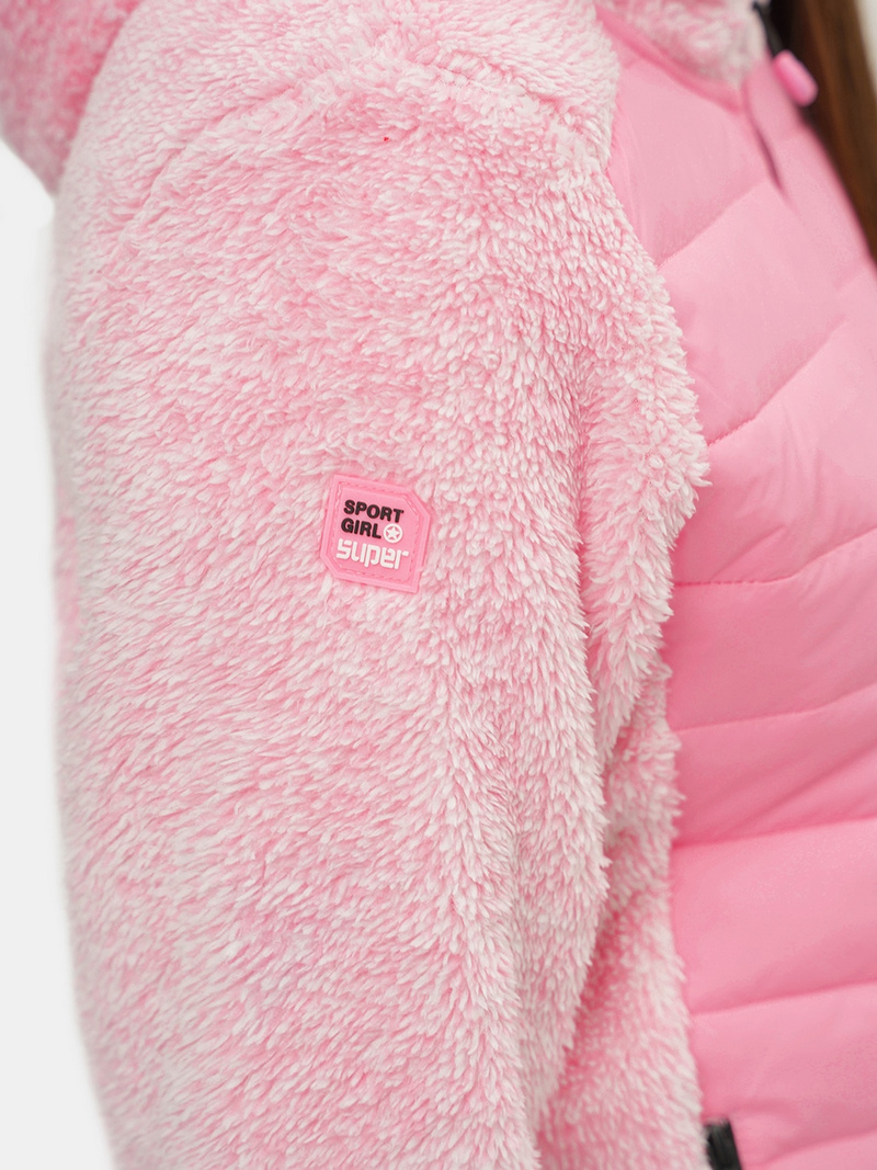 Γυναικείο μπουφάν pοζ OZONEE JS/KSW7001