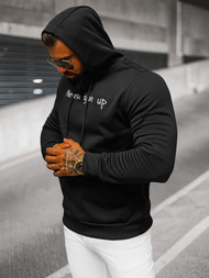 Ανδρικό Φούτερ με Κουκούλα μαύρο OZONEE JS/27B6512/3