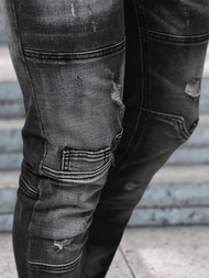 Ανδρικό τζιν παντελόνι mαύρος OZONEE NB/MP0155N