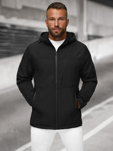 Ανδρικό μπουφάν softshell μαύρο OZONEE JS/27B6523/3