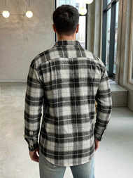 Ανδρικό πουκάμισο Γκρί OZONEE V/V172Z