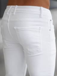 Ανδρικό τζιν παντελόνι λευκό OZONEE E/5348/01Z