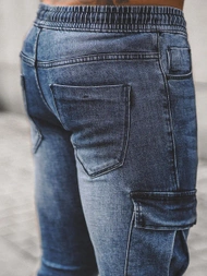 Ανδρικό παντελόνι jogger mπλε OZONEE NB/MP0092BS