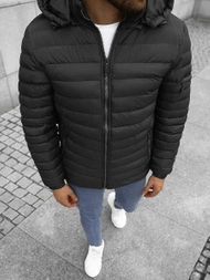 Ανδρικό μπουφάν μαύρο OZONEE JS/M792/392